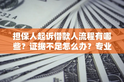 武汉担保人起诉借款人流程有哪些？证据不足怎么办？专业律师解答