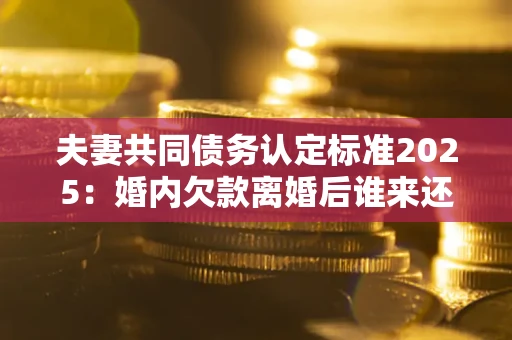 武汉夫妻共同债务认定标准2025:婚内欠款离婚后谁来还? 武汉夫妻共同债务认定标准2025:婚内欠款离婚后谁来还?