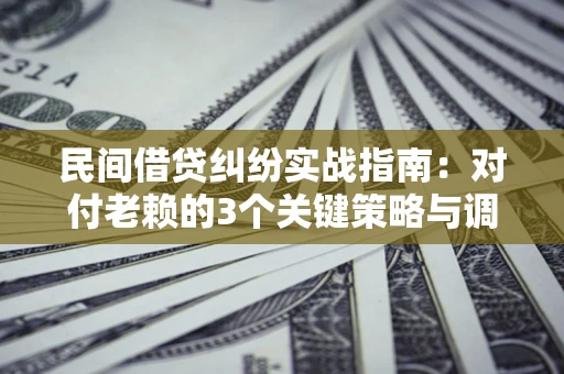 武汉民间借贷纠纷实战指南：对付老赖的3个关键策略与调解盲区解析
