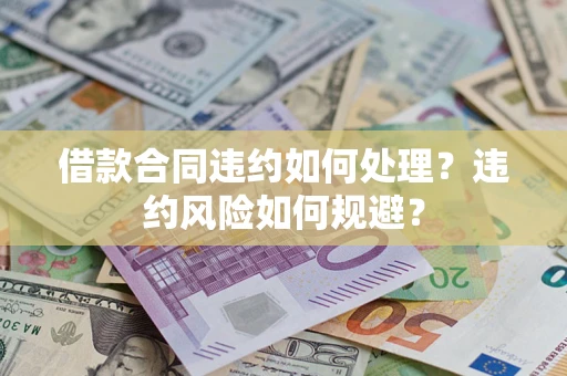 武汉借款合同违约如何处理？违约风险如何规避？