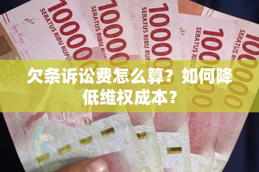 武汉欠条诉讼费怎么算？如何降低维权成本？