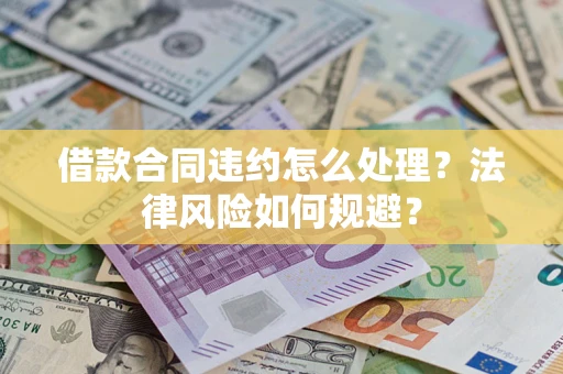 武汉借款合同违约怎么处理？法律风险如何规避？