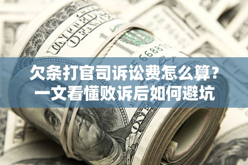 武汉欠条打官司诉讼费怎么算？一文看懂败诉后如何避坑