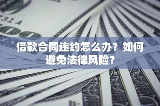 武汉借款合同违约怎么办？如何避免法律风险？